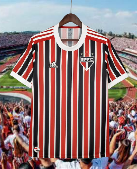 Camisa São Paulo II 21/22 Torcedor Masculina - Vermelha e Preto